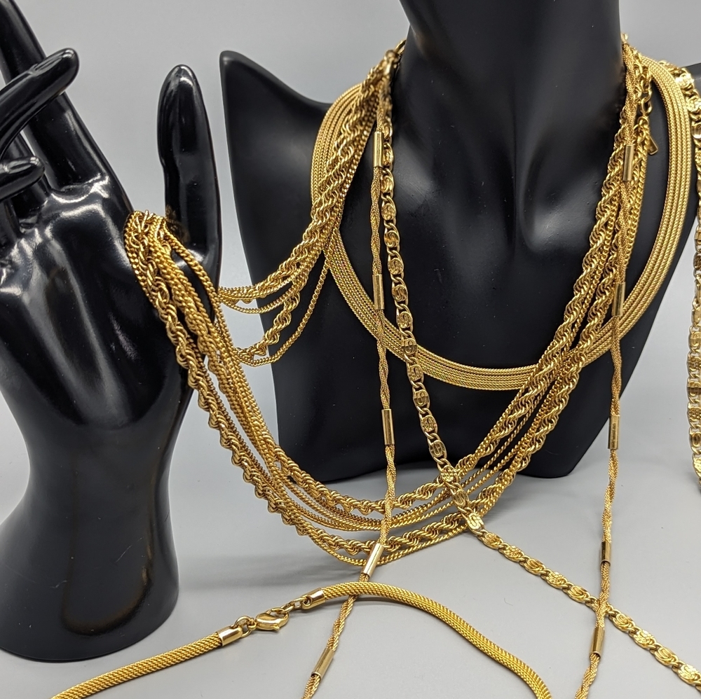 collection of exquisite fashion jewelry . Necklaces
